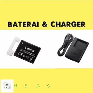 Baterai & Charger Canon PowerShot A3400 A3500 A4000 IS - batre casan battery carger