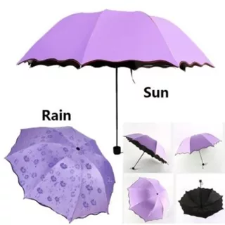 [ ] 3D/3 Dimensi JCbrella-ers Magic polos Berkualitas dilengkapi sarung & Lapisan Hitam Anti UV yang mempunyai motif kalau terkena air PAYUNG MAGIC UMBRELLA 3D / Payung Hujan dengan Motif yang Muncul