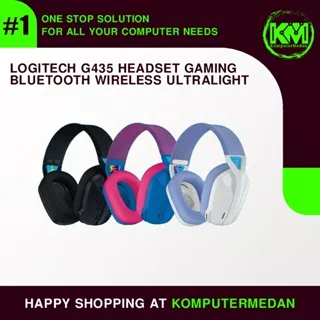 Logitech G435 Headset Gaming Bluetooth Wireless Ultralight