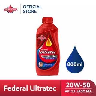 FEDERAL OIL Ultratec 20W-50 0.8L 800ml - Oli Motor Non Matic 4T