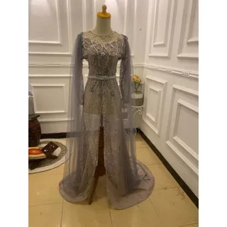 Kebaya silver/gaun silver/kebaya pengantin silver