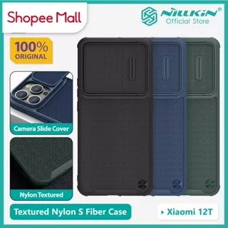 Case Xiaomi 12T Nillkin Textured S Nylon Fiber Camera Cover Slide Casing