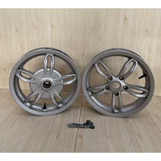 Rims Velg Ori Original Vespa Primavera ABS Silver Sprint LX S Ring12 R12