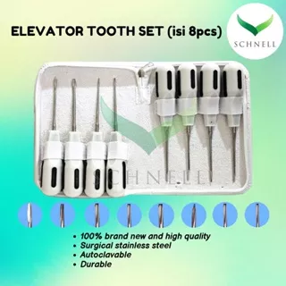 Dental Elevator Tooth/Luxator Bein Root Elevator Set (Isi 8pcs)