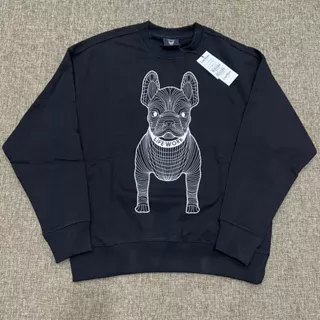 Life Work Big White Radog Sweater Black Original / Life Work