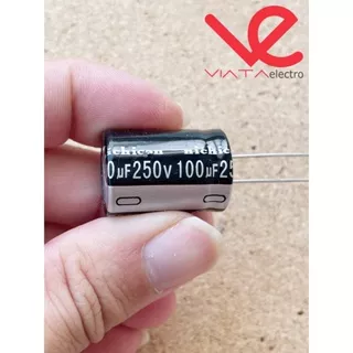 KAPASITOR ELCO 100UF 250V (1 BUAH) KAPASITOR CAPACITOR ELKO KAPASITOR 100 UF 250 V