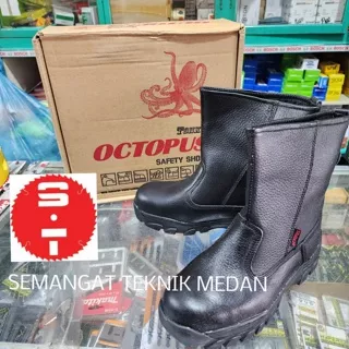 OX808 SEPATU SAFETY INDUSTRIAL SHOES BOOT BOOTS HITAM OX 808 OCTOPUS