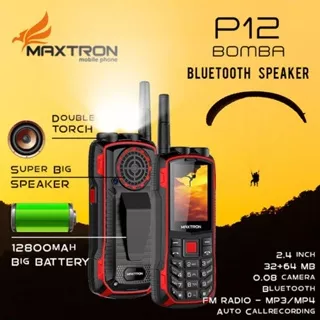 MAXTRON P12 BOMBA - HP ANTENA - HP POWERBANK - BLUETOOTH SPEAKER