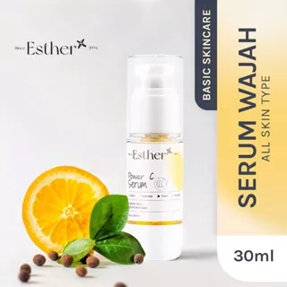 Esther Power C Serum 30ml - Serum Vitamin C Antioksidan Tinggi Mencerahkan Kulit Meratakan Warna Kulit