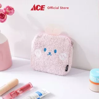 Ace Ataru Pouch Bunny - Pink Kantong Organizer Serbaguna Tempat Pensil Pulpen Alat Make Up Pouch Kosmetik Lucu