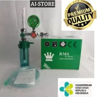 Regulator Gas Oksigen Medis Premium / Regulator Oxygen / Regulator Oksigen Medis / Regulator Oxygen / Regulator Gas Oksigen RMS / Alat Pernapasan / Regulator Oksigen RMS Tabung Besar & Tabung Kecil /Regulator Oxygen Medical /Oxygen Regulator