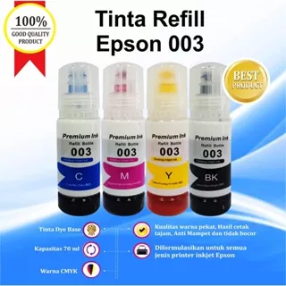 Tinta Epson 003 Premium Untuk Printer L1110 L3210 L3100 L3101 L3110