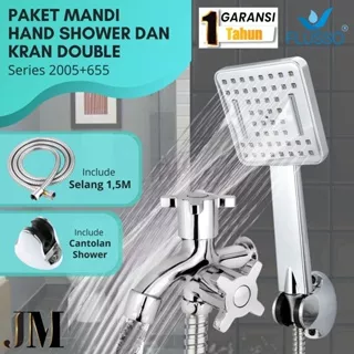 Flusso Shower mandi hand shower pancuran atas set komplit kran shower/kran double | 2005