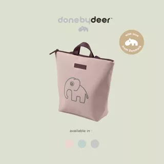 Done by Deer Kids Backpack Elphee - Tas Ransel Anak - Tas Sekolah Anak - Tas Waterproof Anak - Ransel Waterproof - Tas Anak Premium - Kado Tas Anak - Tas Anak Biru - Tas Anak Pink - Tas Anak Abu - Tas Besar Anak - Ransel Anak Travelling - Travelling Backp