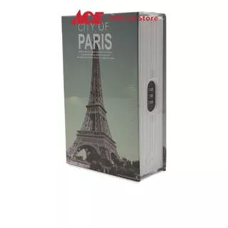 Ace Krisbow 18X11.5X5.4 cm Brankas Buku Paris Brangkas Safety Box Tempat Barang Berharga Berangkas