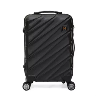 Hamlin Carlton Koper Cabin Hardcase Unisex Size 20Inch Suitcase Combination Lock Large Compartment Material ABS+PVC Coated ORIGINAL - Black