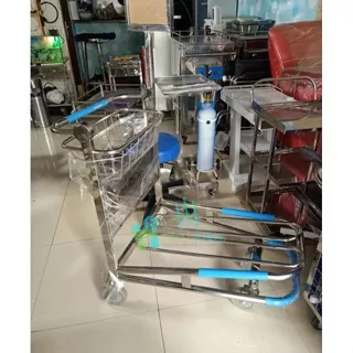 trolley bandara / airport stainless rem otomatis