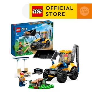 LEGO City 60385 Construction Digger Building Toy Set (148 Pieces) Balok Mainan Anak (5 Tahun+)