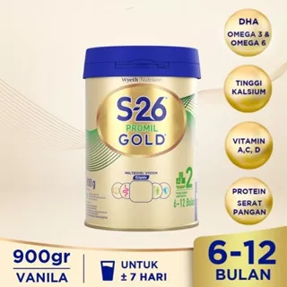 -26 Promil GOLD Tahap 2 Susu Formula Lanjutan Usia 6-12 Bulan, Kaleng 900 gr