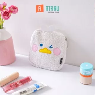 Ataru Pouch Duck - Putih Kantong Organizer Serbaguna Tempat Pensil Pulpen Alat Make Up Pouch Kosmetik Lucu