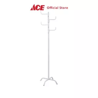 Ace Stora Gantungan Pakaian Metal - Abu-Abu Stand Hanger Gantungan Baju Berdiri Clothes Organizer Standing Clothing Rack