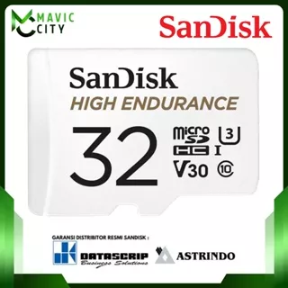 Memory Card Micro SD 32Gb Sandisk High Endurance - 100MB/s MicroSDHC - Original Garansi Resmi