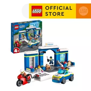 LEGO City 60370 Police Station Chase Building Toy Set (172 Pieces) Building Blocks for Kids (4 Tahun+)