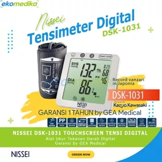 Tensimeter Digital Lengan Tensi Layar Sentuh Touch Nissei DSK-1031 Alat Tensimeter Digital Nissei Alat Ukur Tekanan Darah Digital