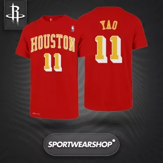 Tshirt Baju kaos Basket NBA Classic Player Houston Rockets No 11 Yao Ming - Koleksi Edition