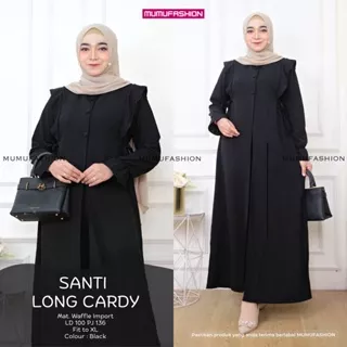 Gardigan Long Import Premium Wanita Muslimah Terbaru Kekinian SHINTA // SANTI LONG CARDIGAN by MUMUFASHION SOLO