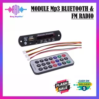 MODUL MP3 BLUETOOTH PLUS FM RADIO VIRE KIT MODUL MP3 BT KIT MP3 KIT PEMUTAR LAGU MP3 USB PLAYER BLUETOOTH MERK VIRE ORI ORIGINAL ASLI