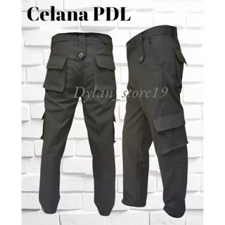 Celana PDL Warna coklat polisi/Celana Lapangan pramuka/Celana PDL