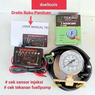 PAKET HEMAT Tester Fuellpump cek tekanan bahan bakar Tester cek rotak motor