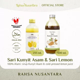 Bundling Sari Kunyit Asam dan Sari Lemon | BPOM | by Rahsa Nusantara