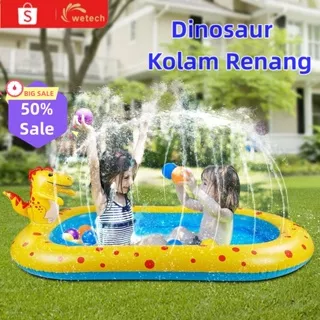 Kolam Air Mancur Anak Matras Air Mancur Anak Kolam Renang Karet Anak Kolam Mainan Dinosaur 170CM