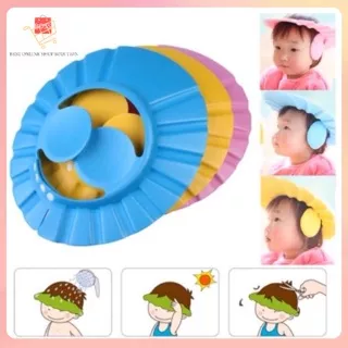 Topi Keramas Anak Bayi Topi Pelindung Mandi Bayi Topi Mandi Anak Bayi Dengan Tutup Telinga