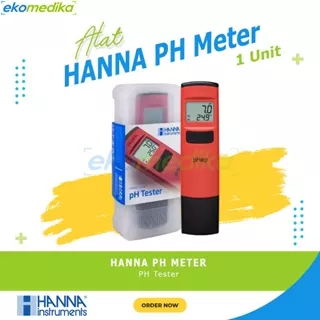 PH Meter Hanna Digital HI 98107 New pHep Pocket Tester Waterproof 0.1 / Alat Test PH Air