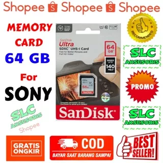 Memory SD Card Sandisk HIGH SPEED 16gb 32gb 64gb Alfa Kamera Sony NEX3 NEX5 NEX6 NEX7 NEXC3 NEXF3 A 33 35 37 55 3000 5000 5100 6000 6100 6500 7 Kartu Memori Cybershot Dsc W310 W320 W330 W610 Handycam W620 W630 W800 W810 W830 W510 W520 W710 W730 H400 H300