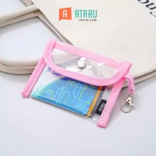 Ataru Pouch Pvc Small - Pink Kantong Organizer Serbaguna Tempat Pensil Pulpen Alat Make Up Pouch Kosmetik Lucu