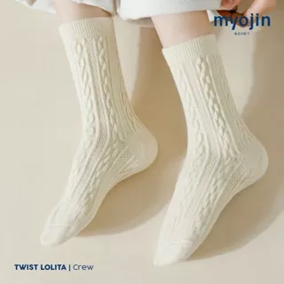 Myojin Twist Lolita - Crew Socks - Kaos Kaki Wanita