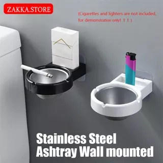 Kotak tempat asbak Asbak Rokok Stainless/Asbak Murah kotak/bulat Windproof Removable Bathroom WC