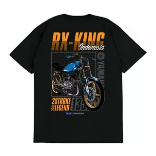 Gilan Kaos Motor Yamaha Rx King Simple Art Design RACING T shirt Otomotif