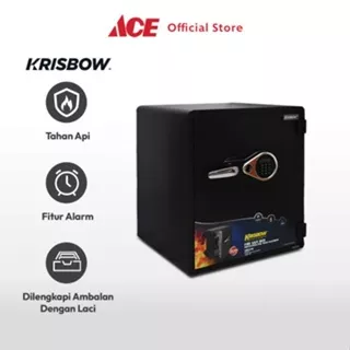 Ace Krisbow 53X48.3X61 cm Brankas Tahan Api Swf 2420E Brangkas Safety Box Tempat Barang Berharga Berangkas
