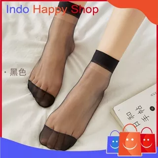  Kaos Kaki Stocking Pendek Wanita Transparan Ankle Socks Kaos Kaki Stocking Semata