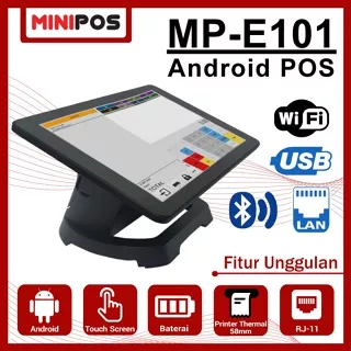 POS Android All In One MiniPOS MP-E101 Touch 10.1in, 58mm, Play Store