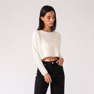 CELCIUS Woman Longsleeve Knit Top I31000100C Off White