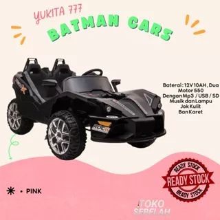 Mainan Mobil Aki Yukita 777 Batman Car - Hitam