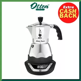 Bialetti Moka Timer 3 Cups - Alat Seduh Kopi Elektrik Moka Pot Coffee Maker