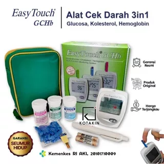 Alat Easy Touch 3in1 GCHb - Glucose, Cholesterol, Hemoglobin