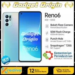 OPPO Reno6 8/128GB [64MP AI Quad Camera, 50W Flash Charge, OPPO Reno Glow]